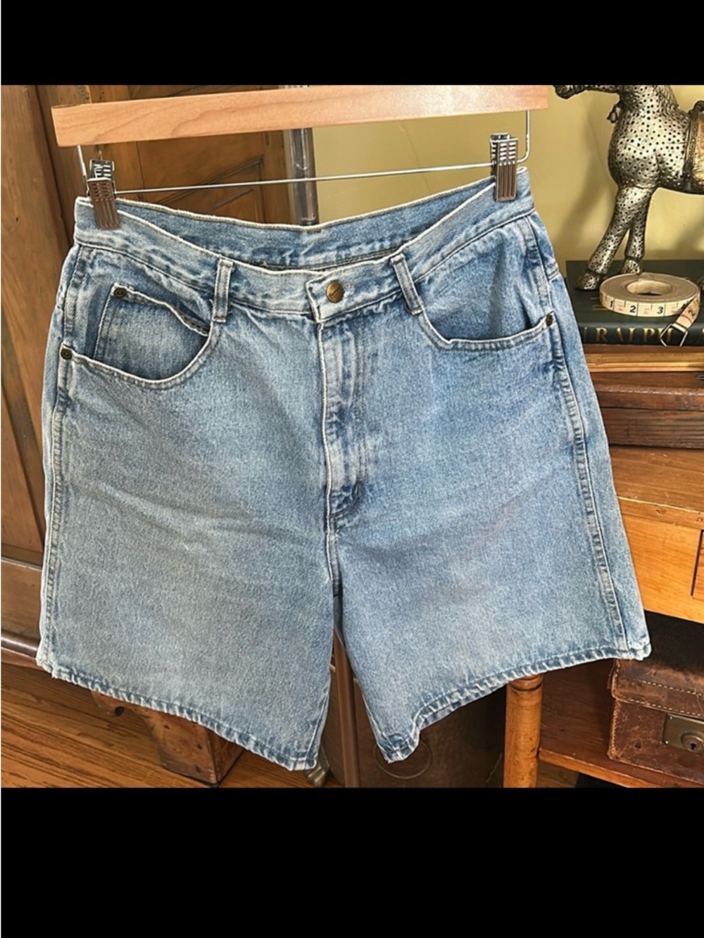 VINTAGE Backroad Blues Jeanswear Classic Blue Denim Bermuda Shorts